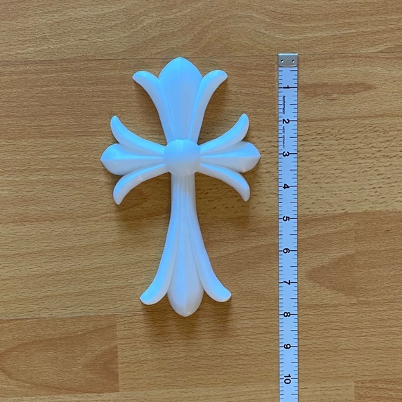 RARE Large 8” CH White Cross Decor - Picture 7 of 8